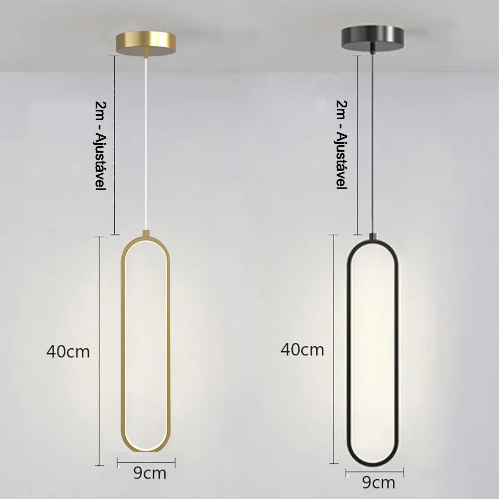 Luminária Pendente LED Minimalista Chandelier – Brivar – foto 10