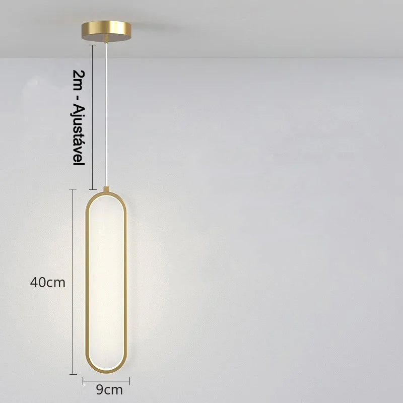 Luminária Pendente LED Minimalista Chandelier – Brivar – foto 13