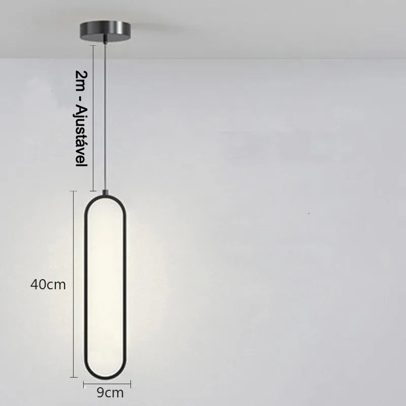 Luminária Pendente LED Minimalista Chandelier – Brivar – foto 14