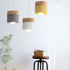 Luminária Pendente Macaron Metal e Madeira – Brivar – foto 7