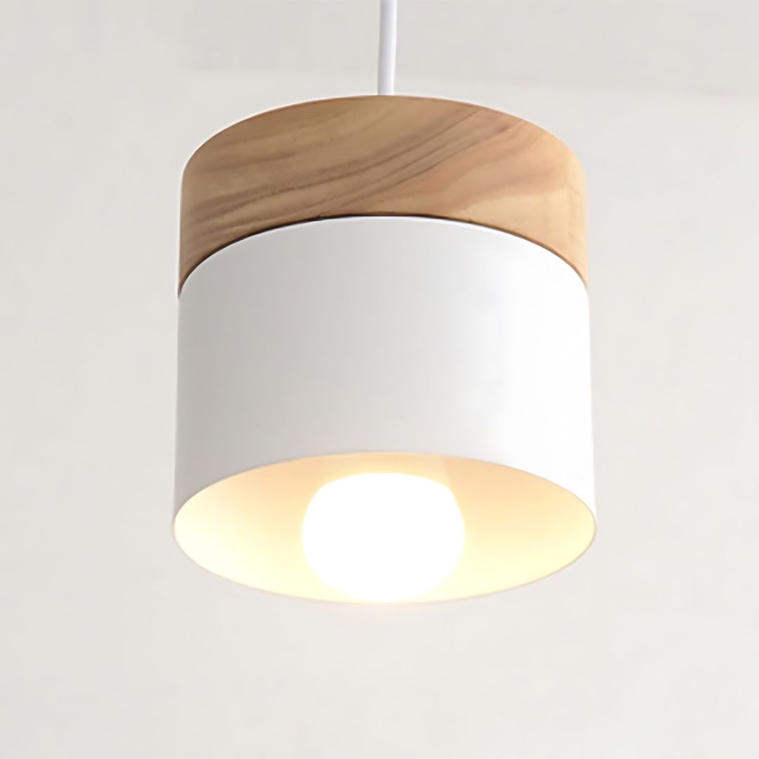 Luminária Pendente Macaron Metal e Madeira – Brivar – foto 11