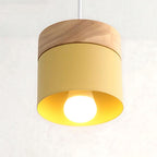 Luminária Pendente Macaron Metal e Madeira – Brivar – foto 12