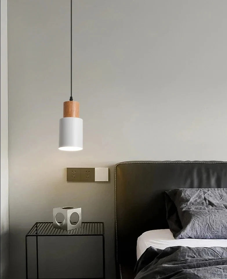Luminária Pendente Minimalista Prática Madeira – Brivar – foto 7