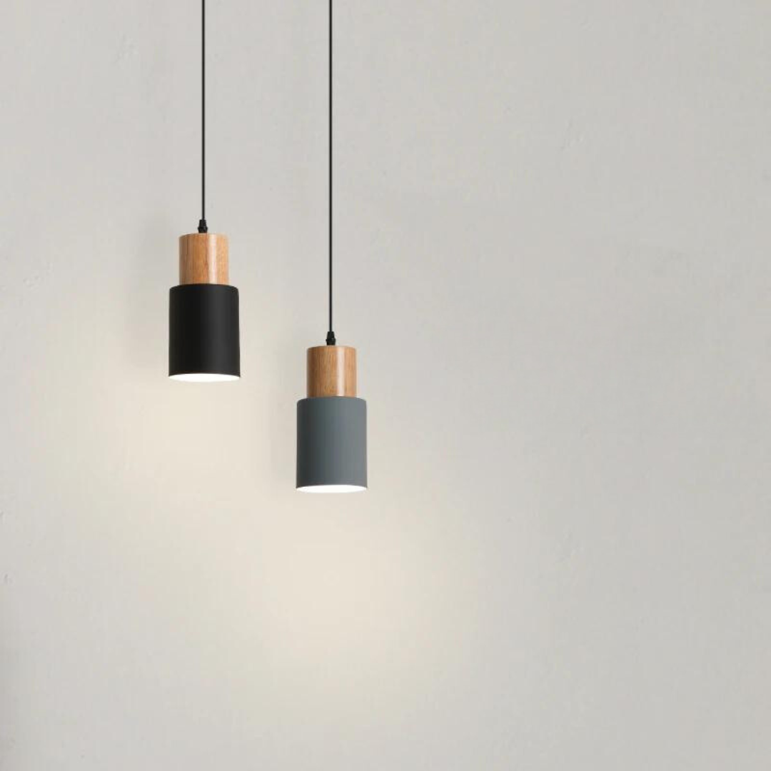 Luminária Pendente Minimalista Prática Madeira – Brivar – foto 13