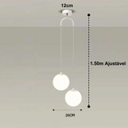 Luminária Pendente para Sala e Quarto Globo – Brivar – foto 17