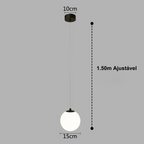 Luminária Pendente para Sala e Quarto Globo – Brivar – foto 20