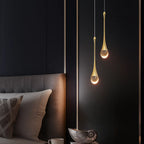 Luminária Pendente Pingente Dourado/Cristal – Brivar – foto 2