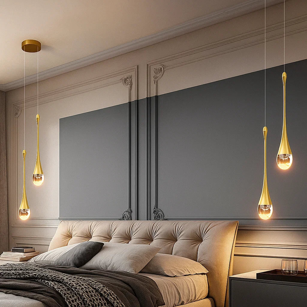 Luminária Pendente Pingente Dourado/Cristal – Brivar – foto 3