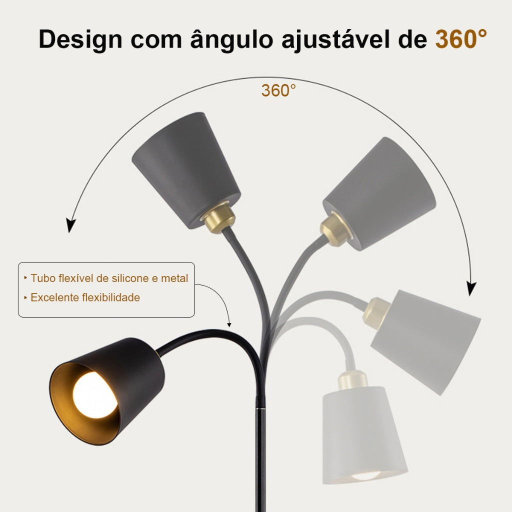 Luminária de Piso LED Minimalista 360° - imagem 3