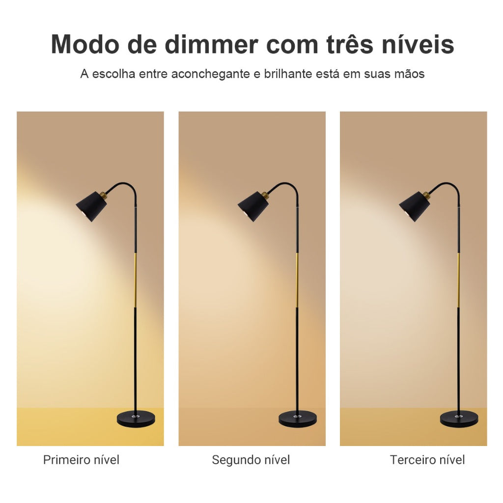Luminária de Piso LED Minimalista 360° - imagem 5
