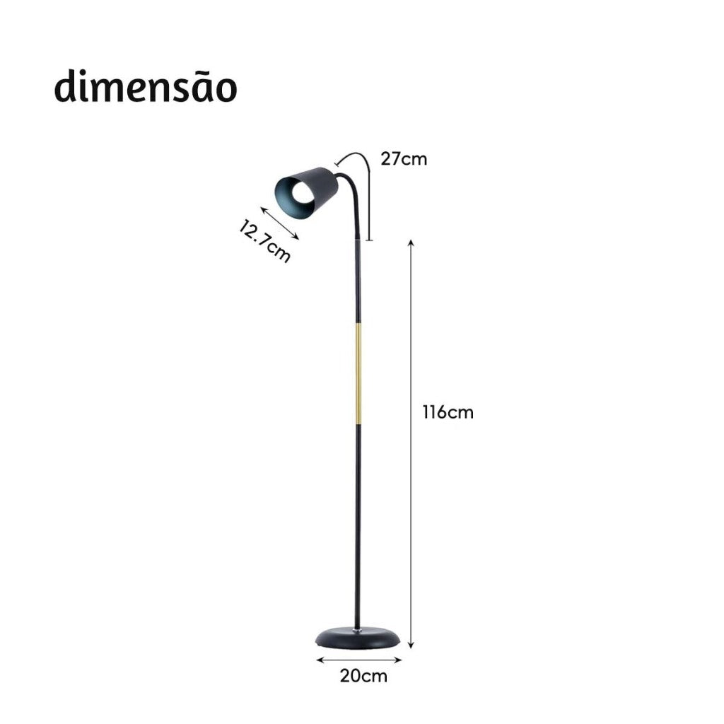Luminária de Piso LED Minimalista 360° - imagem 9