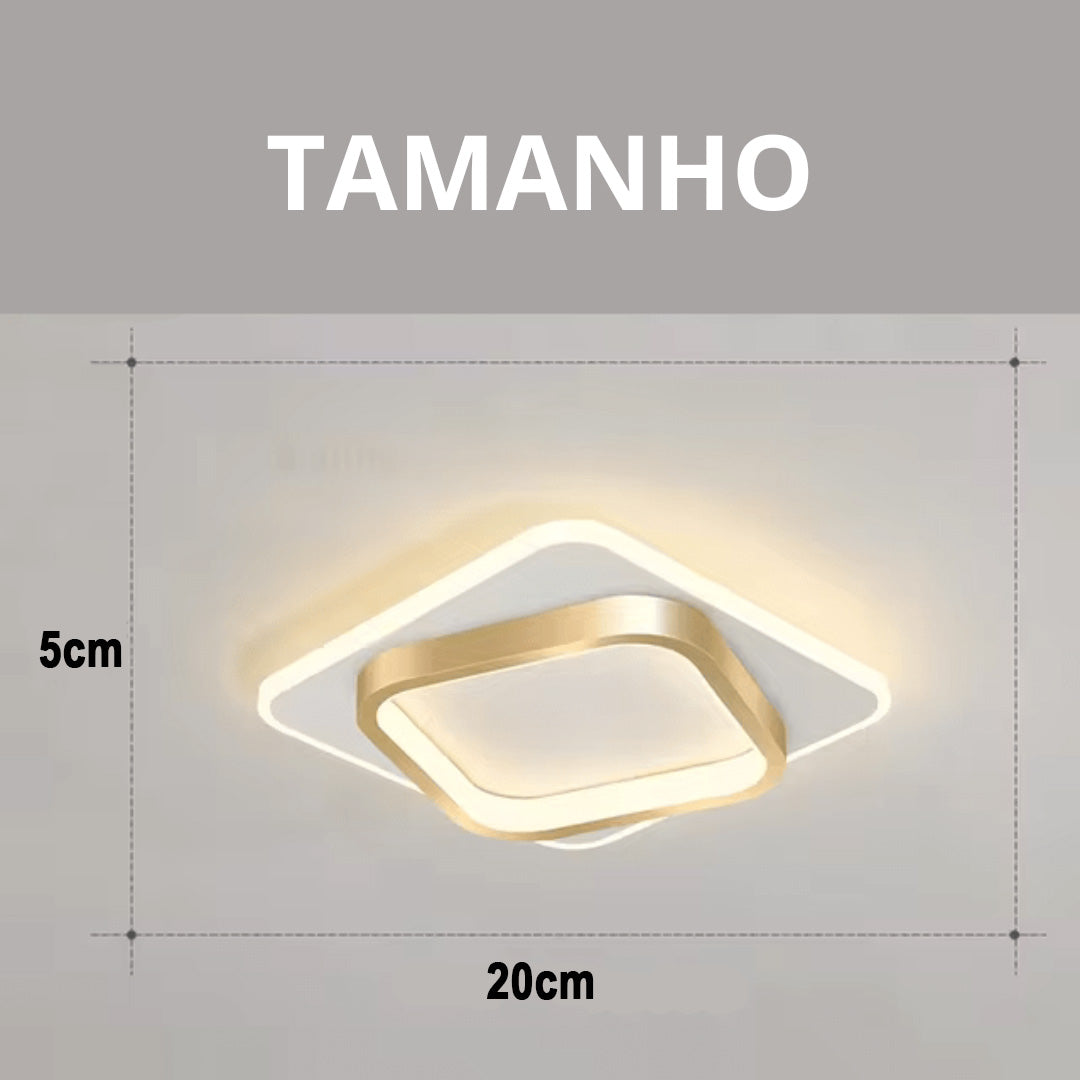 Luminária de Teto Led Plafon Foyer Quadrado – Brivar – foto 5
