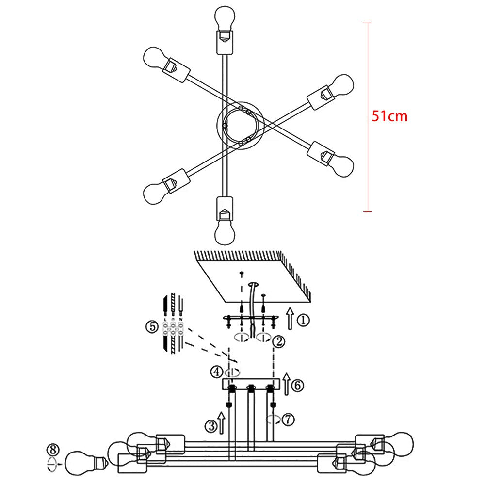 Lustre de Teto Minimalista