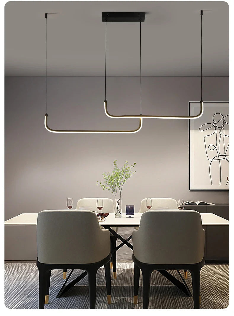 Lustre para Sala de Jantar LED de Alumínio – Brivar – foto 8
