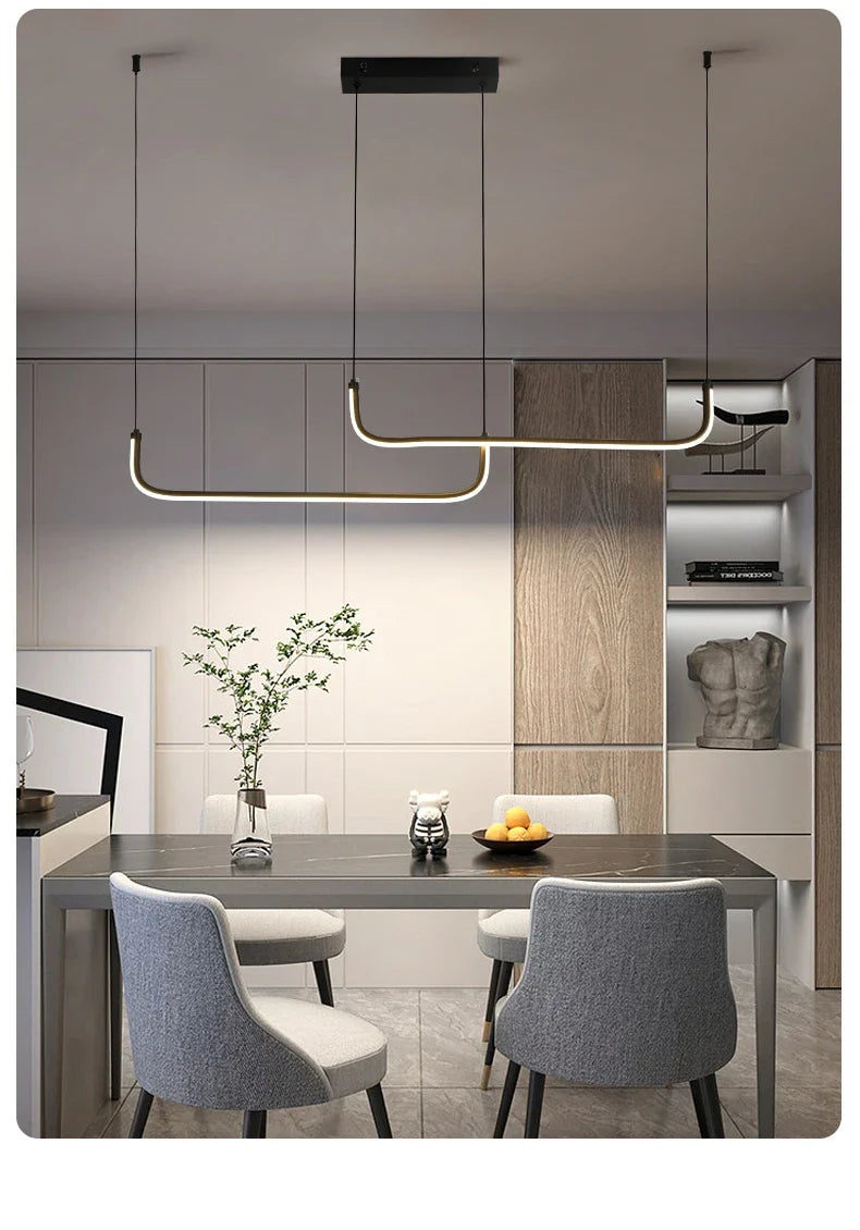 Lustre para Sala de Jantar LED de Alumínio – Brivar – foto 11