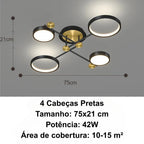 Lustre para Sala e Quarto LED Esplendor – Brivar – foto 11