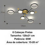 Lustre para Sala e Quarto LED Esplendor – Brivar – foto 14