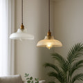 Lustre Pendente de Vidro Canelado – Brivar – foto 1