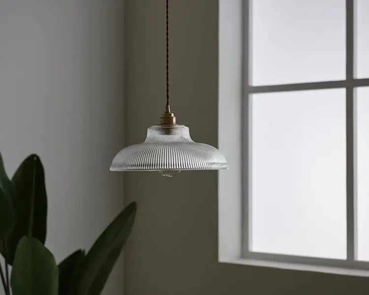 Lustre Pendente de Vidro Canelado – Brivar – foto 4
