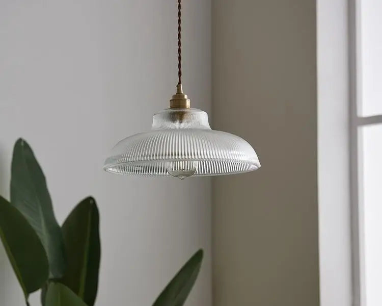 Lustre Pendente de Vidro Canelado – Brivar – foto 7