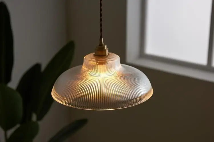 Lustre Pendente de Vidro Canelado – Brivar – foto 9