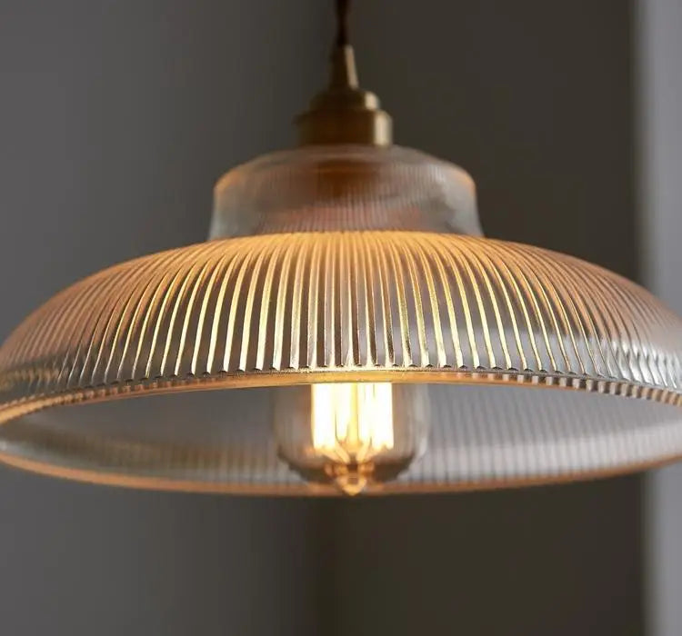 Lustre Pendente de Vidro Canelado – Brivar – foto 11