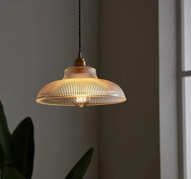 Lustre Pendente de Vidro Canelado – Brivar – foto 13