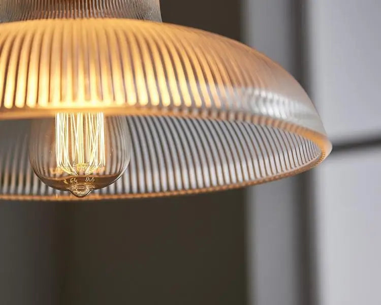 Lustre Pendente de Vidro Canelado – Brivar – foto 14