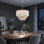 Lustre pendente triplo Boho de três camadas com iluminação fria, imagem 1