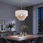 Lustre pendente triplo Boho de três camadas com iluminação fria, imagem 4