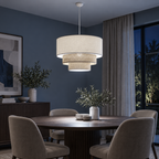 Lustre pendente triplo Boho de três camadas com iluminação fria, imagem 7