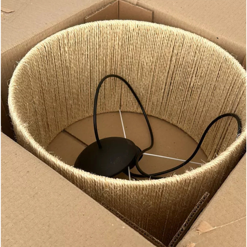 Pendente Palha Fibra Natural 40x20 - imagem 3