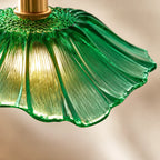 Luminária Pendente Vintage Flor de Vidro