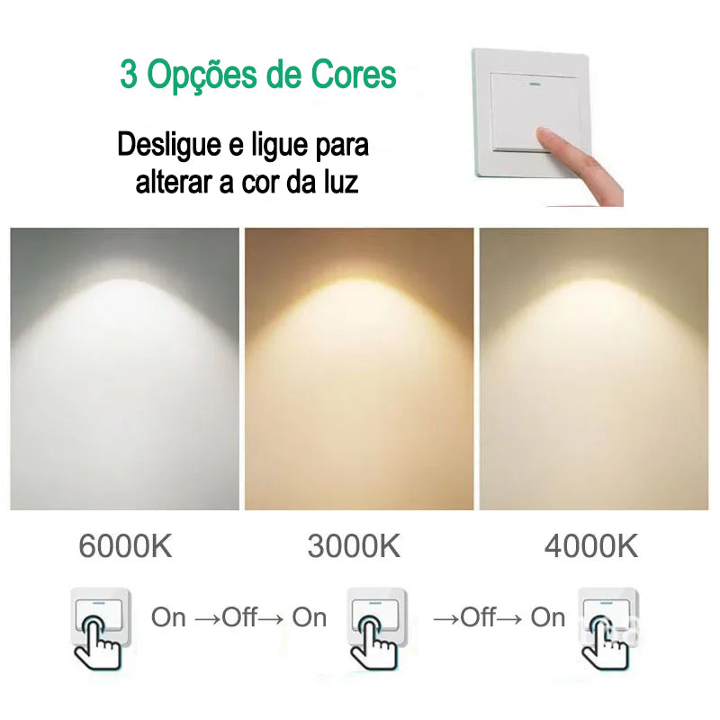 Plafon Led Sobrepor 3 Cores – Brivar – foto 13