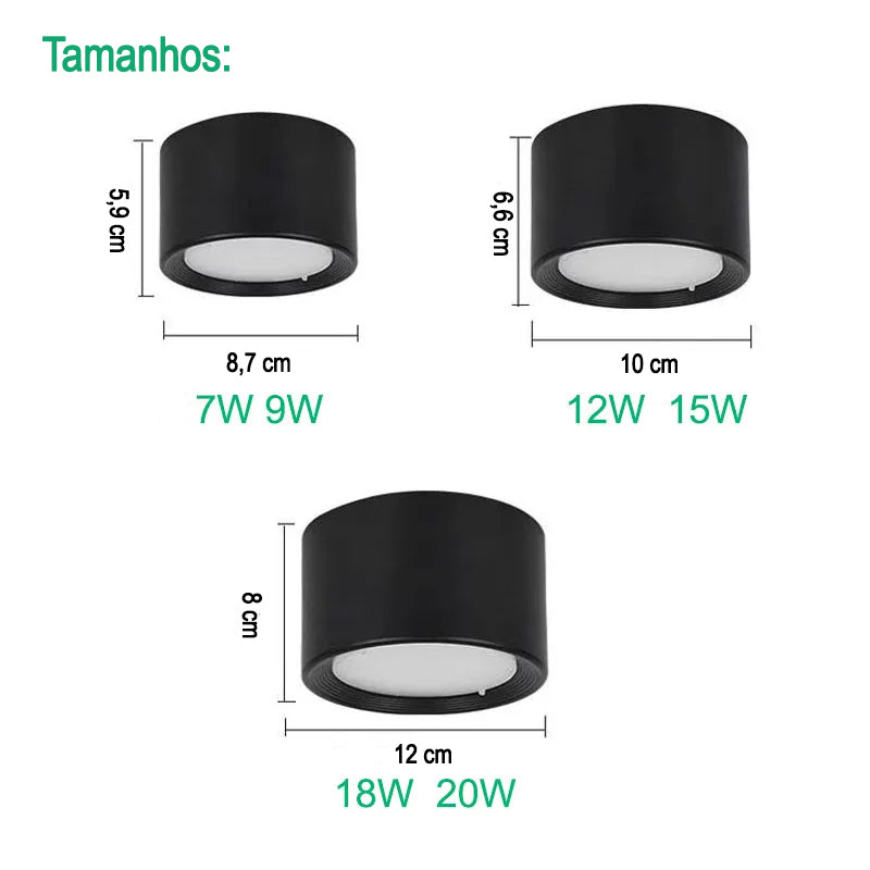 Plafon Led Sobrepor 3 Cores – Brivar – foto 14