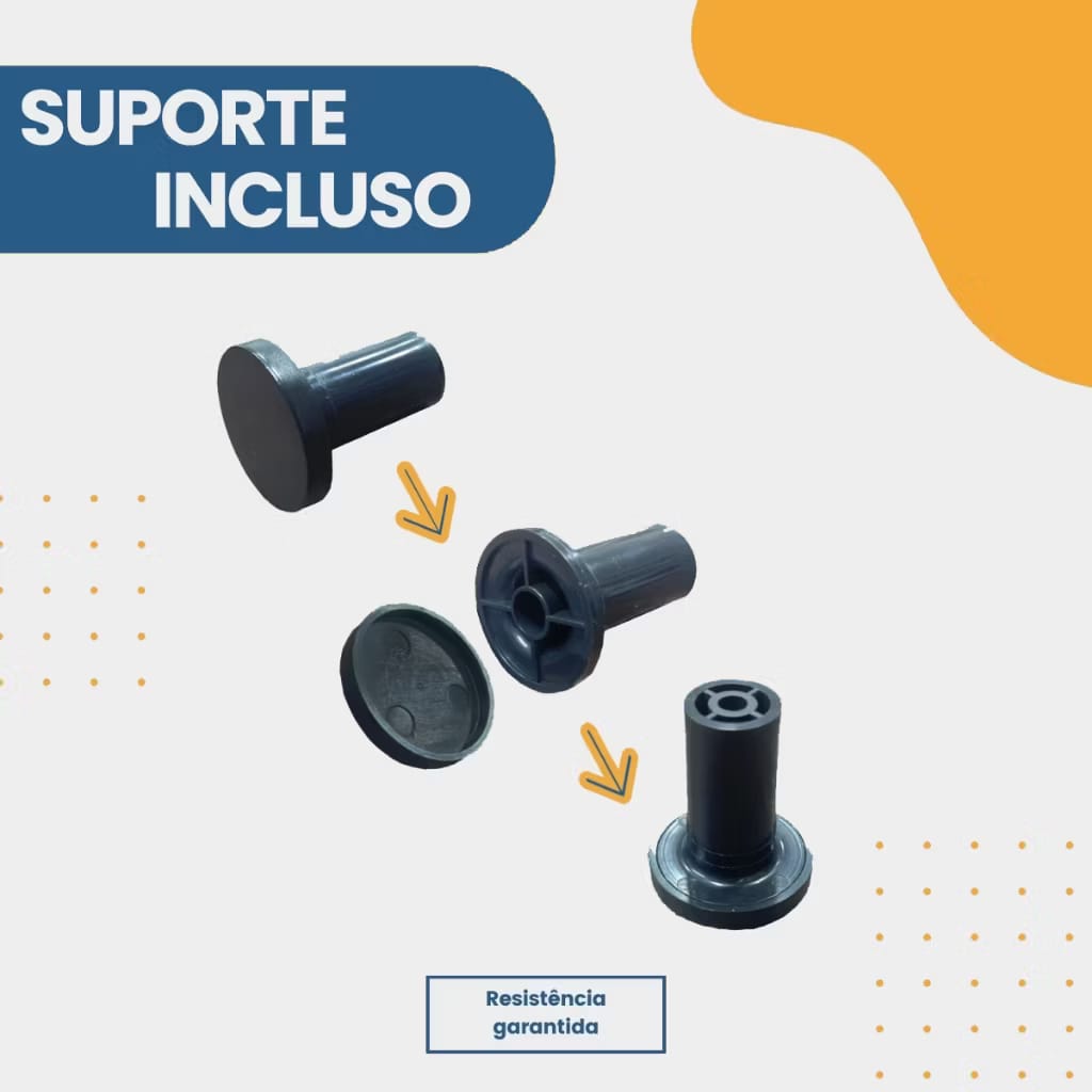 Espelho Adnet Redondo 60cm – Couro e Suporte