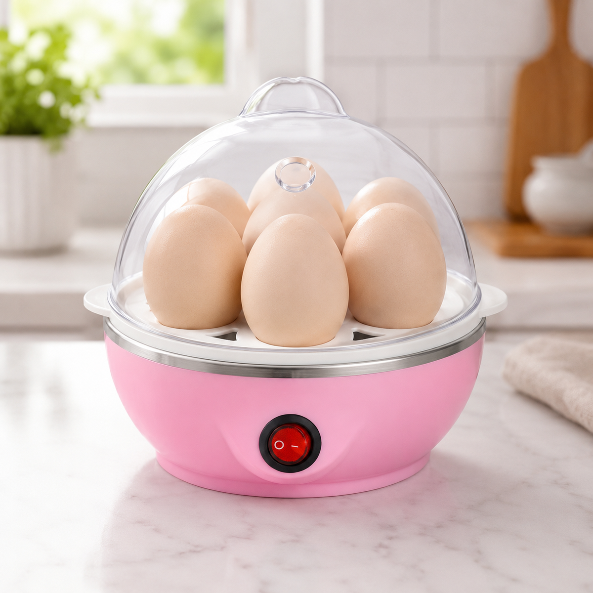 Cozedor Elétrico de Ovos e Legumes
