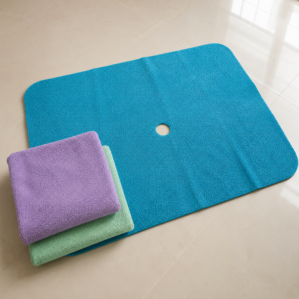 Pano de Chão Microfibra com Furo para Rodo - Compre 2 e leve 3