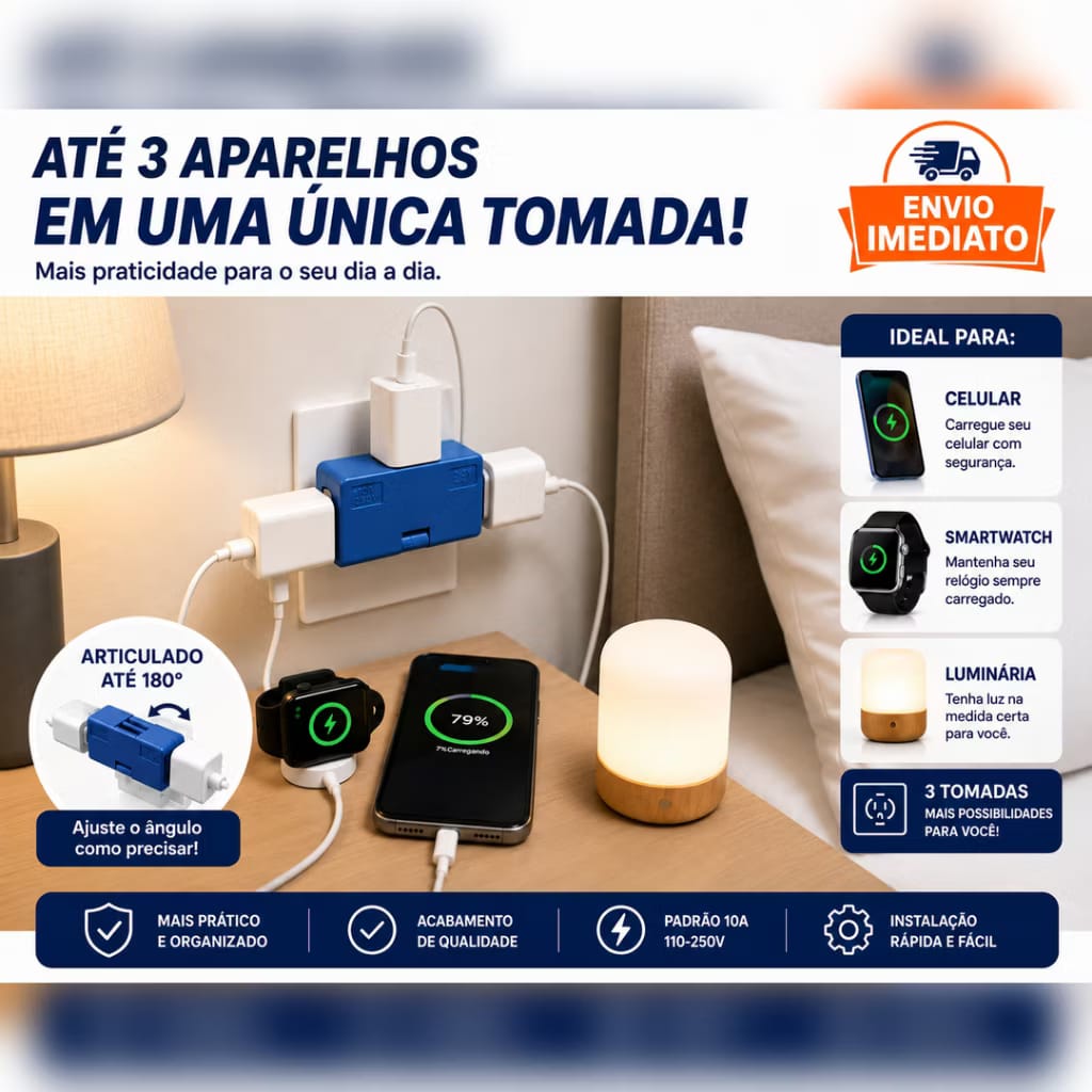 Adaptador de Tomada Flexível