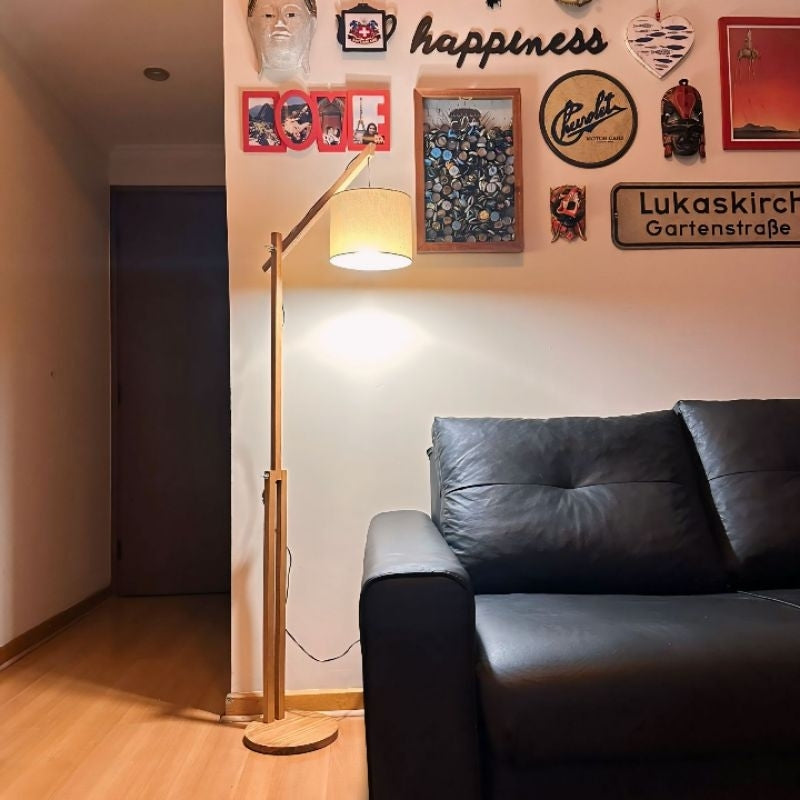 Luminária de chão articulada com cúpula — foto 5