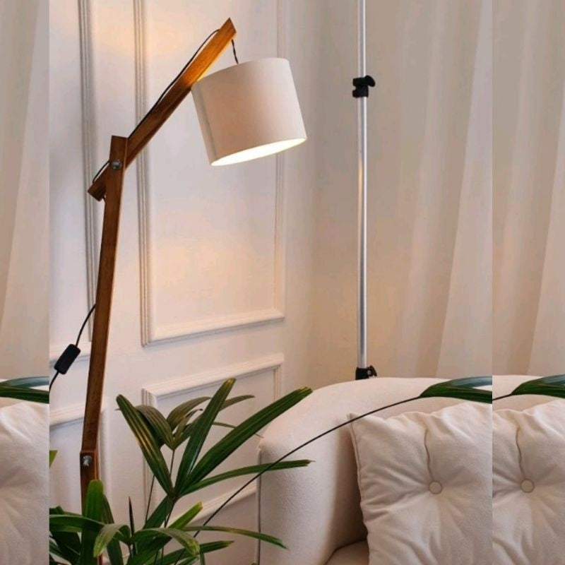 Luminária de chão articulada com cúpula — foto 6